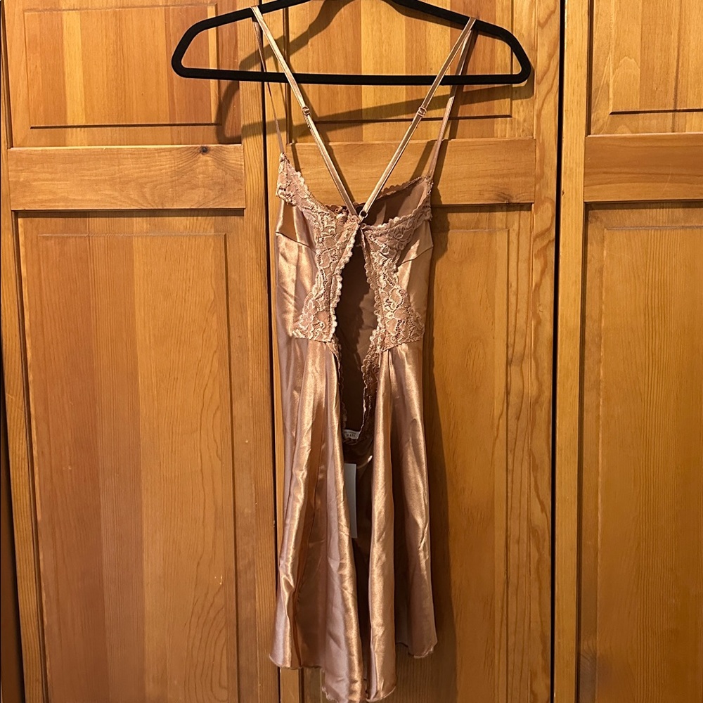 12th Tribe NWT Wynona Copper Mini Dress - Picture 5 of 7